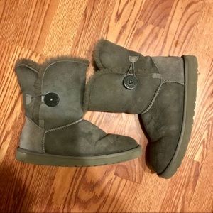 UGG Bailey Button Grey Boots